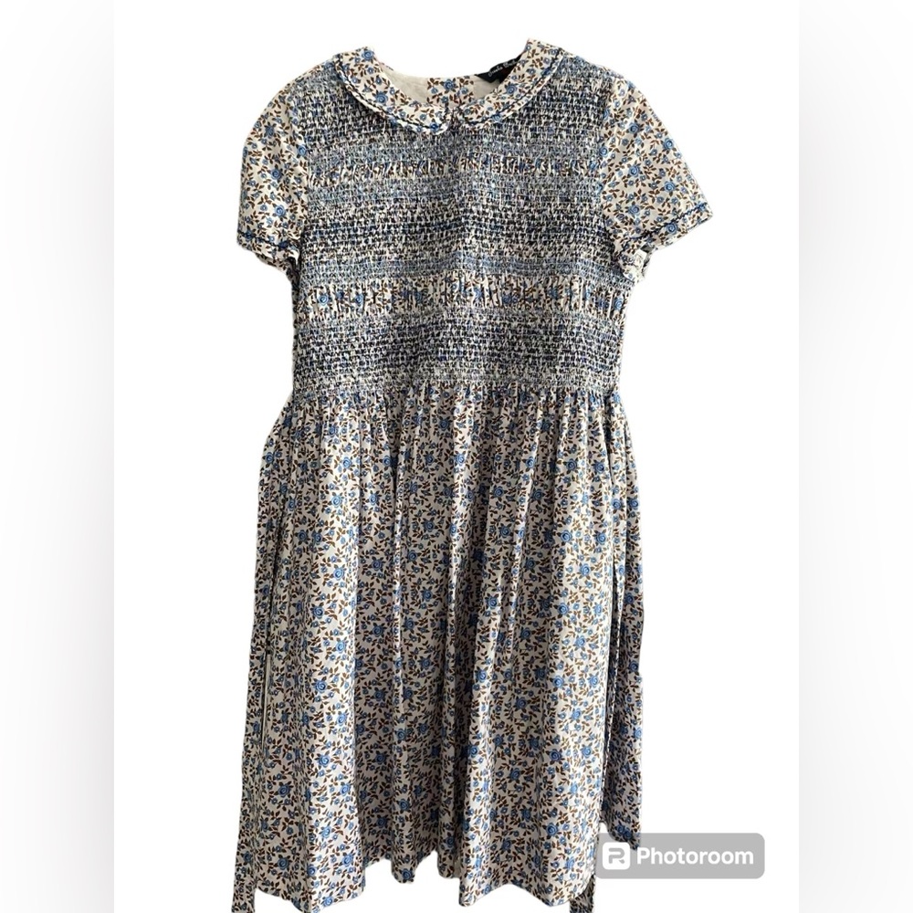Brooks Brothers Smocked Floral Dress